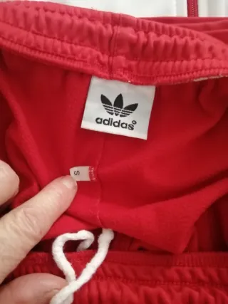 Conjunto Adidas Talla S Rojo/Blanco