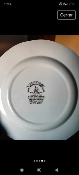 Plato antiguo Lochs of Scotland