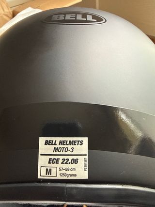 Casco Bell Moto 3 Negro NUEVO