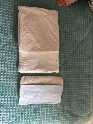 Ropa cuna: edredón, almohada, f.nórdicas y sábanas