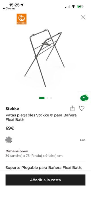 Patas para bañera Stokke y accesorio recién nacido