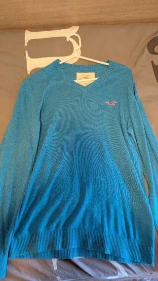 Jersey Hollister Azul/Verde Azulado