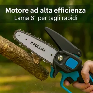 Kit Potatura 4in1 Cesoia + Motosega + Asta + Faro