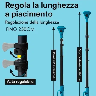 Kit Potatura 4in1 Cesoia + Motosega + Asta + Faro