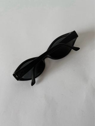 Gafas de sol vintage Y2K negras