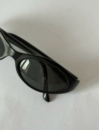 Gafas de sol vintage Y2K negras