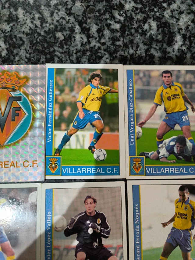 Lote Cromos Villarreal Mundicromo 2002