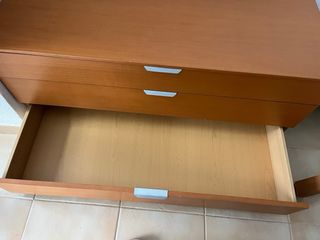 Mueble bajo TV / Banco Almacenaje Madera