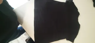 Maglietta nera con logo taglia xl