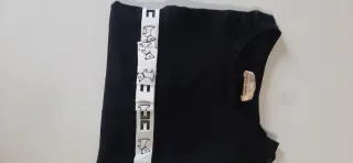 Maglietta nera con logo taglia xl