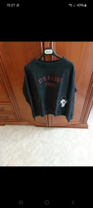 Felpa corta Disney da ragazzina