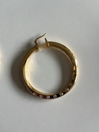 Pendientes Guess Aro Dorados con Circonitas