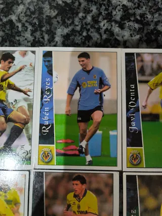 Lote 6 cromos Villarreal Mundicromo 2003