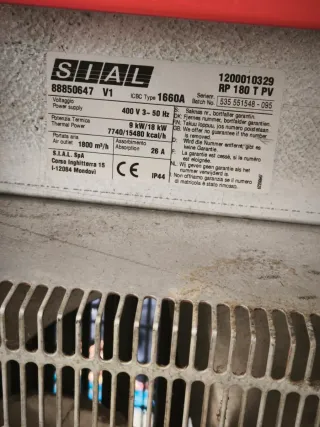 Calefactor Industrial SIAL 18 KW