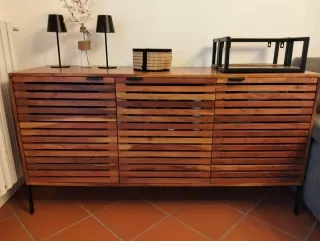 Madia vintage/industriale legno e metallo