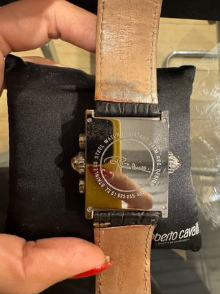 Reloj Roberto Cavalli Negro y Plateado