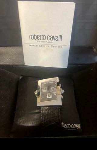 Reloj Roberto Cavalli Negro y Plateado