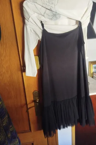 Conjunto Poete blanco y negro talla única