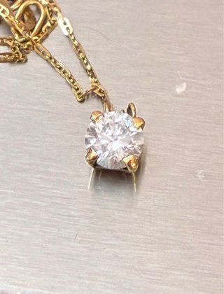 Cadena t colgante Oro 18k Con 1.03 Diamante natura