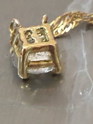 Cadena t colgante Oro 18k Con 1.03 Diamante F/SI2