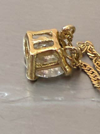 Cadena t colgante Oro 18k Con 1.03 Diamante F/SI2