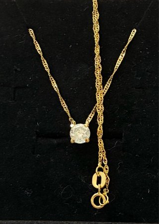 Cadena t colgante Oro 18k Con 1.03 Diamante F/SI2