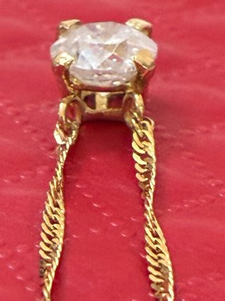 Cadena t colgante Oro 18k Con 1.03 Diamante F/SI2