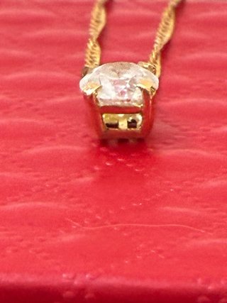 Cadena t colgante Oro 18k Con 1.03 Diamante F/SI2