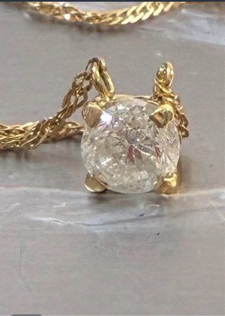Cadena t colgante Oro 18k Con 1.03 Diamante F/SI2