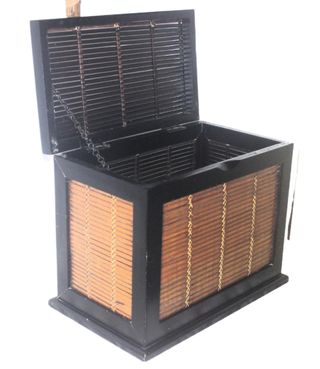 Baúl decorativo bambú y madera