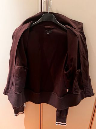 Giacca marrone con zip