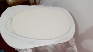 Cuna Moisés Bebé Rosa con Soporte