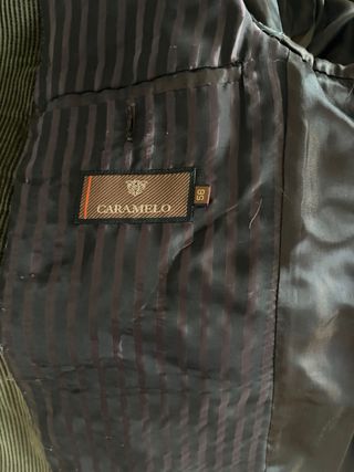 Chaqueta de pana Caramelo verde oliva