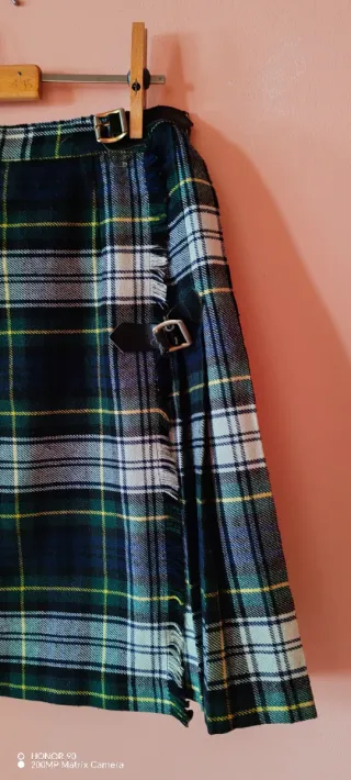 Falda escocesa vintage. Talla M