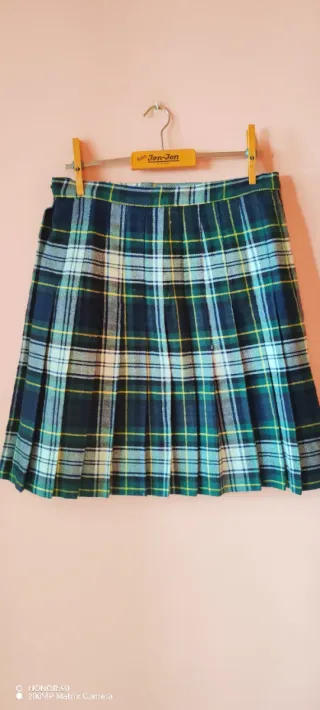 Falda escocesa vintage. Talla M