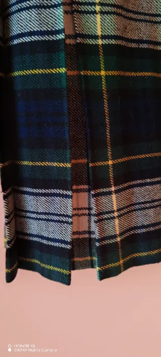 Falda escocesa vintage. Talla M