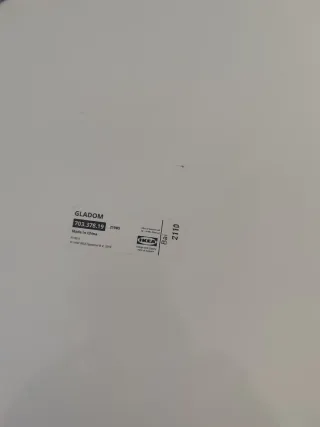 Mesa auxiliar redonda metálica blanca con bandeja