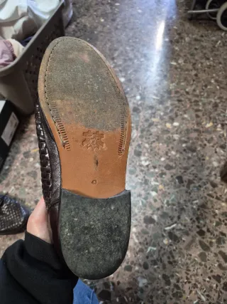 Mocasines Solenoide Piel Trenzada Talla 43