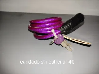 Candado morado sin estrenar