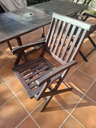 Juego mesa jardin. 2mesas y 4sillas