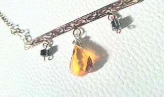 Collar Filigrana con Ámbar Natural Hecho a Mano