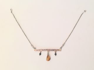 Collar Filigrana con Ámbar Natural Hecho a Mano