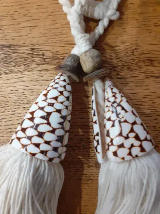 2 Alzapaños/Borlas con Conchas