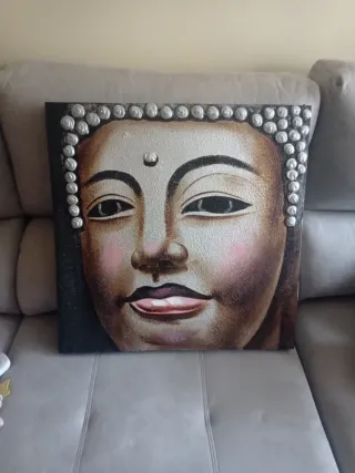 Cuadro Buda lienzo sin marco