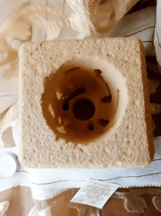 Portacandele in Pietra Leccese Fatto a Mano