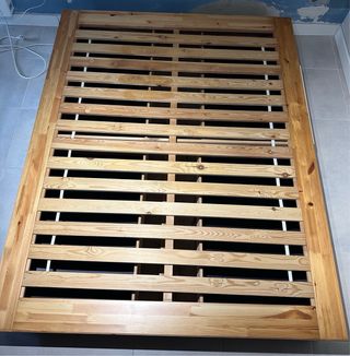 Cama madera 160x200 con 4 cajones