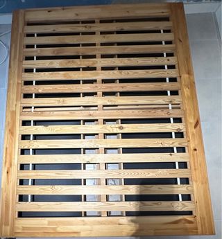 Cama madera 160x200 con 4 cajones