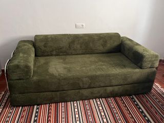 Sofá Cama SKLUM 2 Plazas Pana Verde