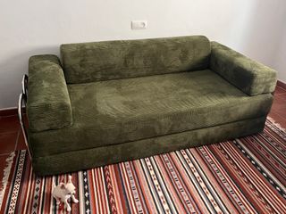 Sofá Cama SKLUM 2 Plazas Pana Verde