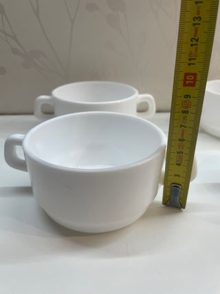 4 Tazas Consomé Sopa Vintage Arcopal